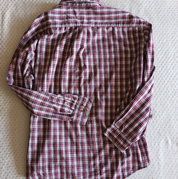 XxL 💙 Red plaid button-up shirt - Picture 6 of 9